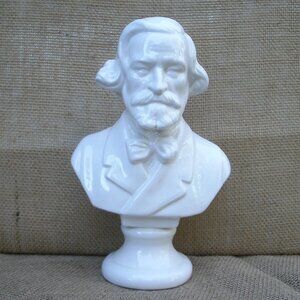 Vintage Giuseppe Verdi Composer Porcelain Bust Italy